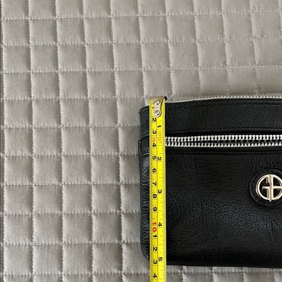 Giani Bernini Black and Silver Striped Interior Bag